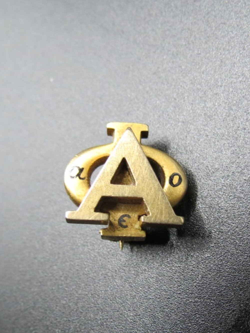 Antique 14k Gold Alpha Phi Sorority Pin Badge Engraved October 10, 1915